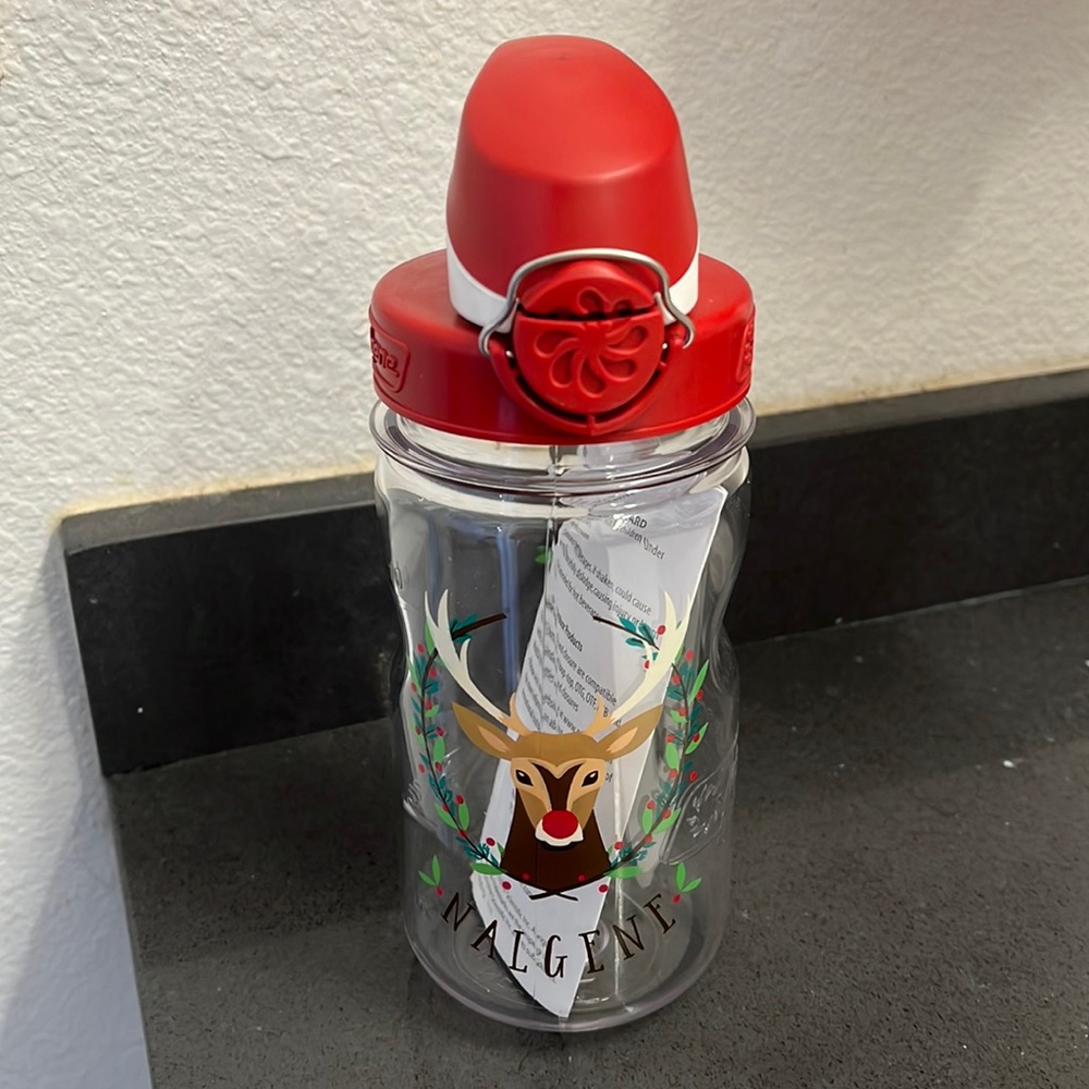 Kids Nalgene Christmas water bottle